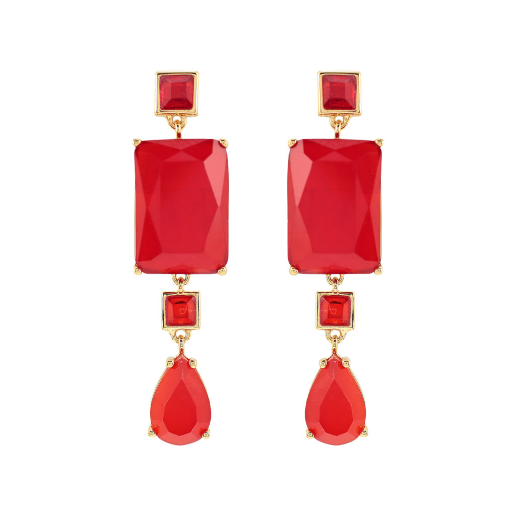 Pendientes cristal facetado
