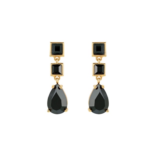 [C0034NPE1] Pendientes cortos negros